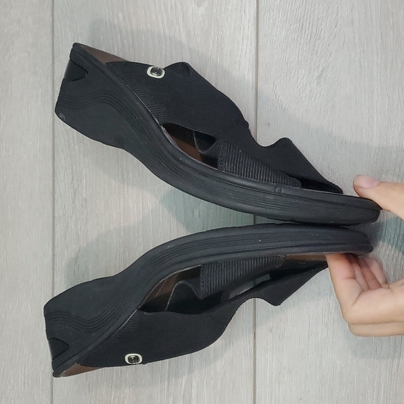 Bzees Womens Desire Comfort Peep Toe Elastic Strap Wedge Sandals shoes s… - Picture 7 of 11